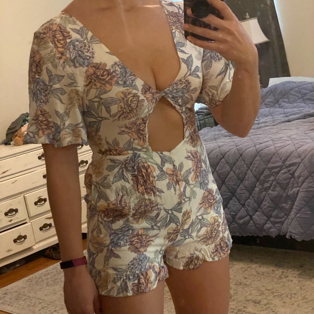 MINK PINK floral romper